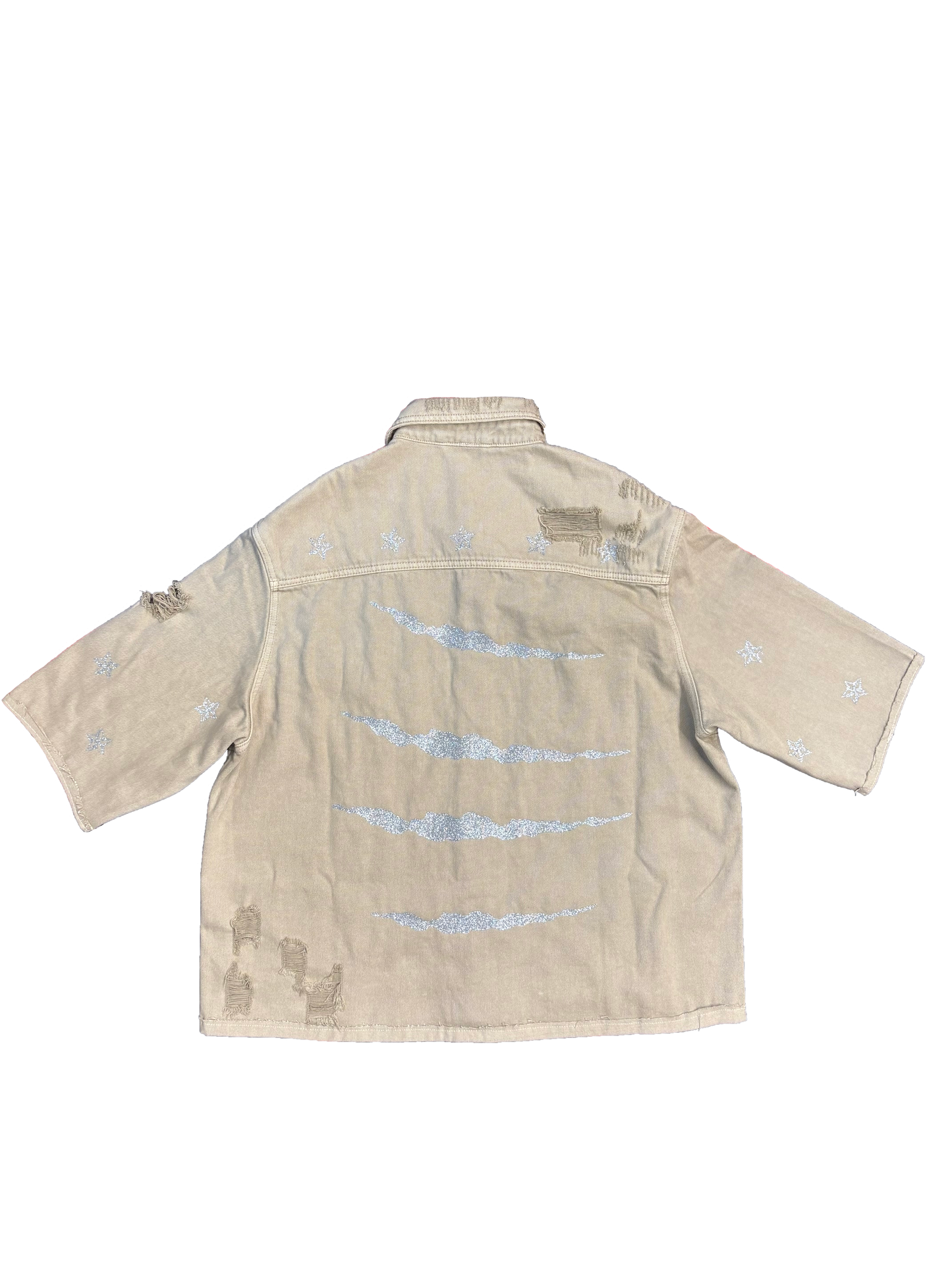 JACKET CREAM GLITTER