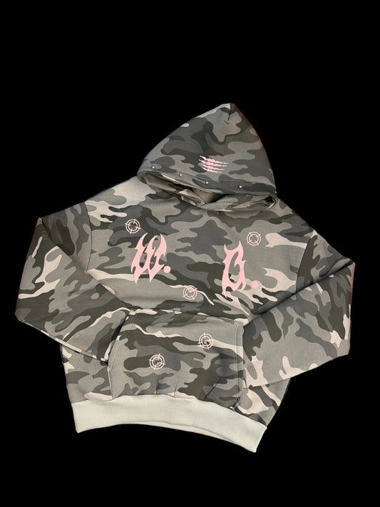 HOODIE CAMO PINK PEARLY