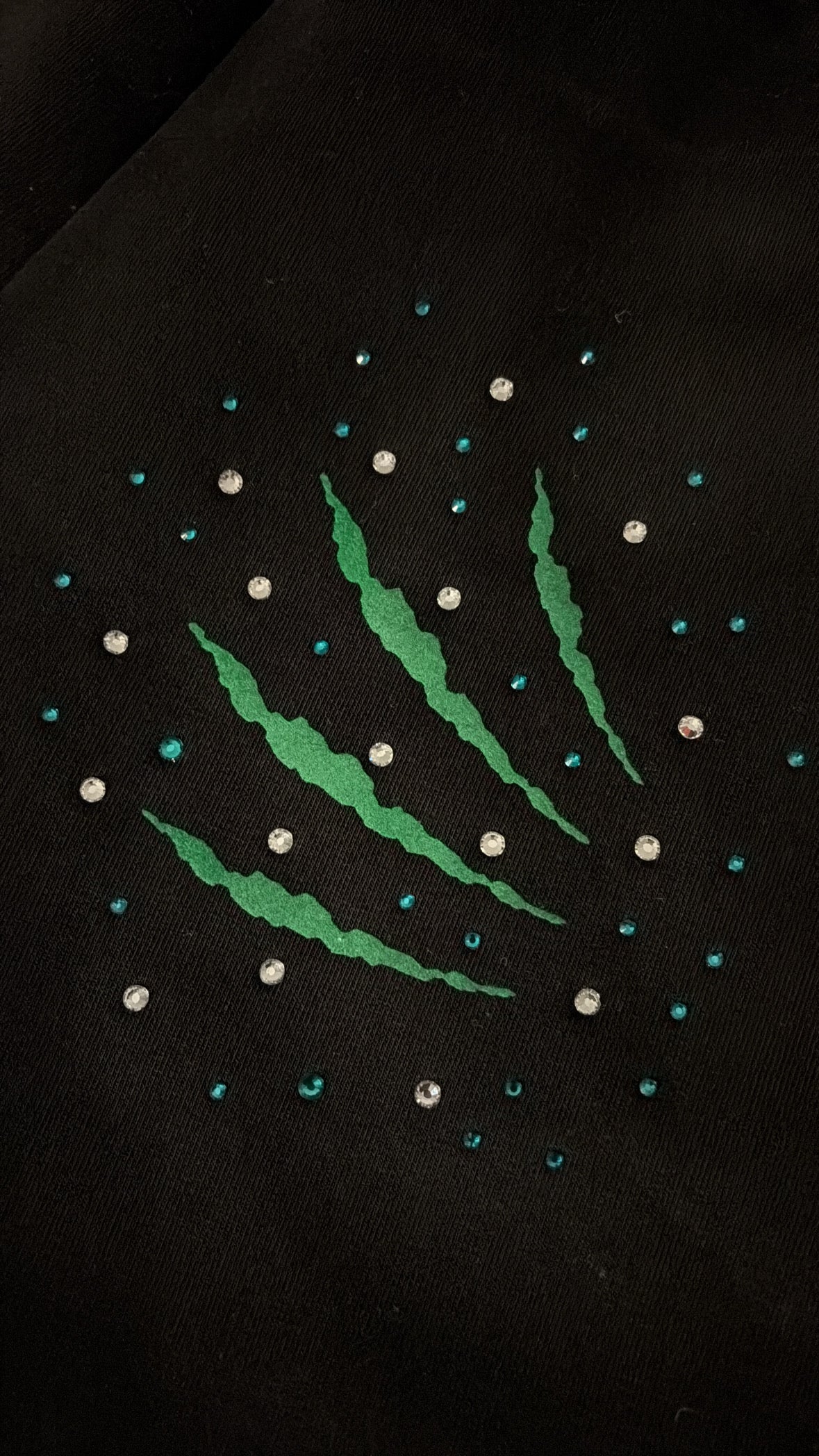 TRACKSUIT BLACK&GREEN VELLUTO
