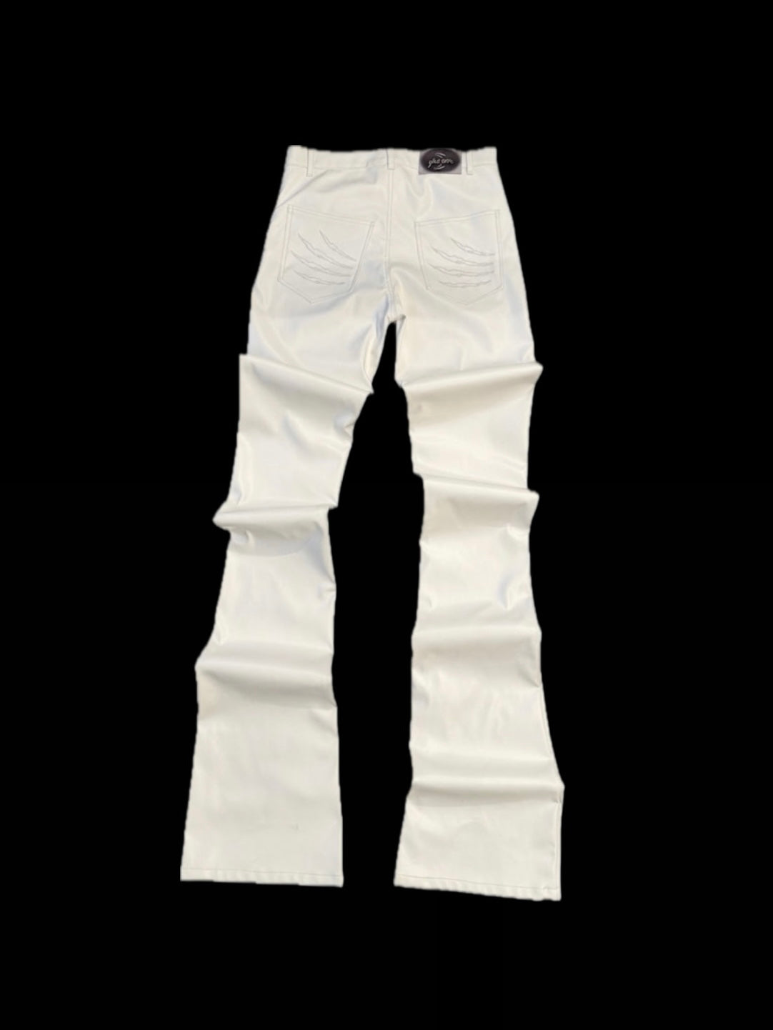 STACKED LEATHER WHITE