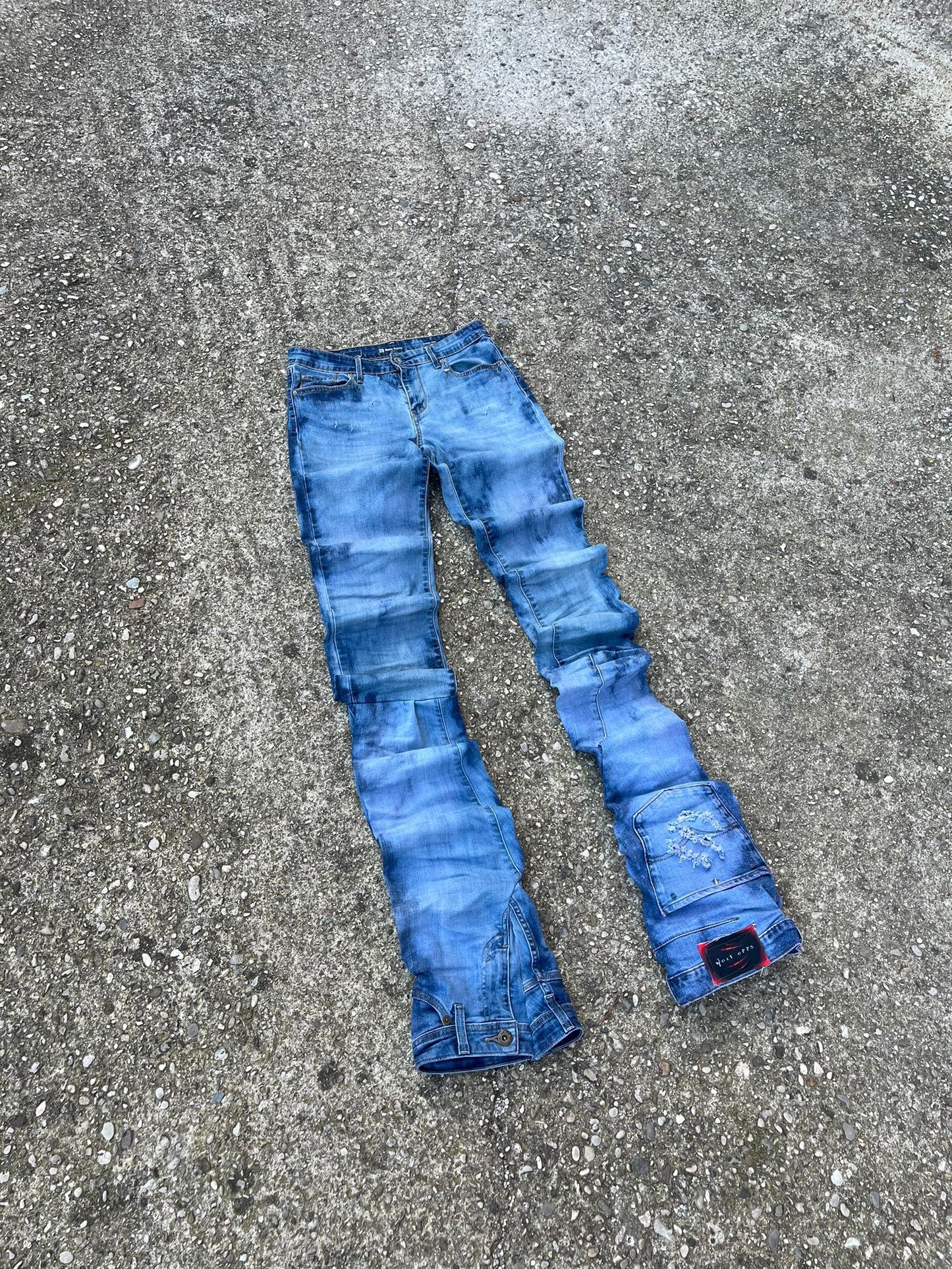 Stacked Reverse Skyline Denim