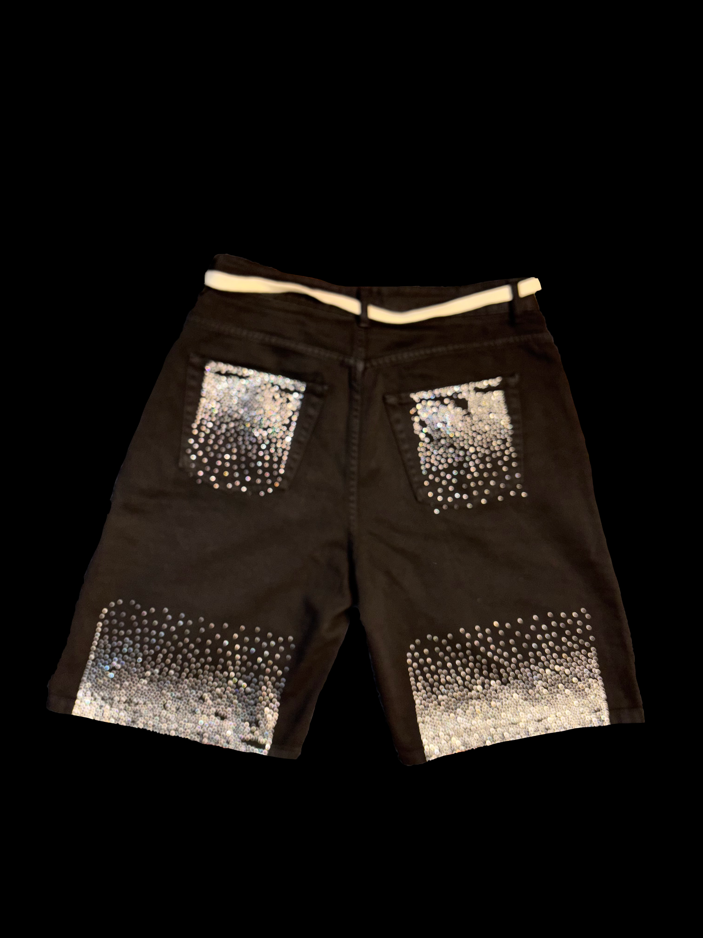 JORTS BLACK GLITTER