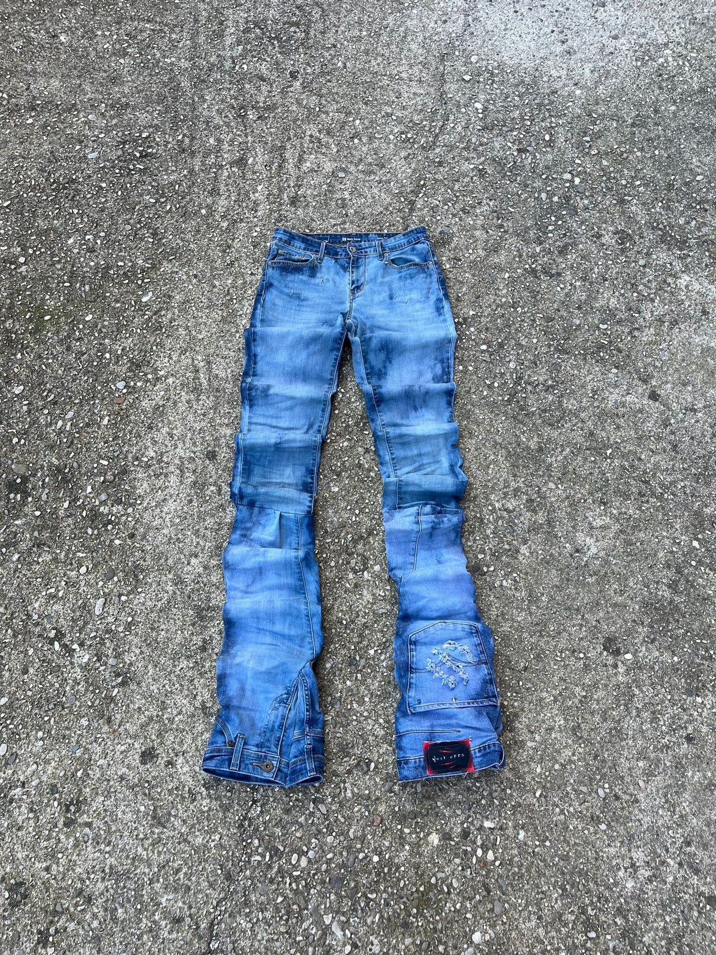 Stacked Reverse Skyline Denim