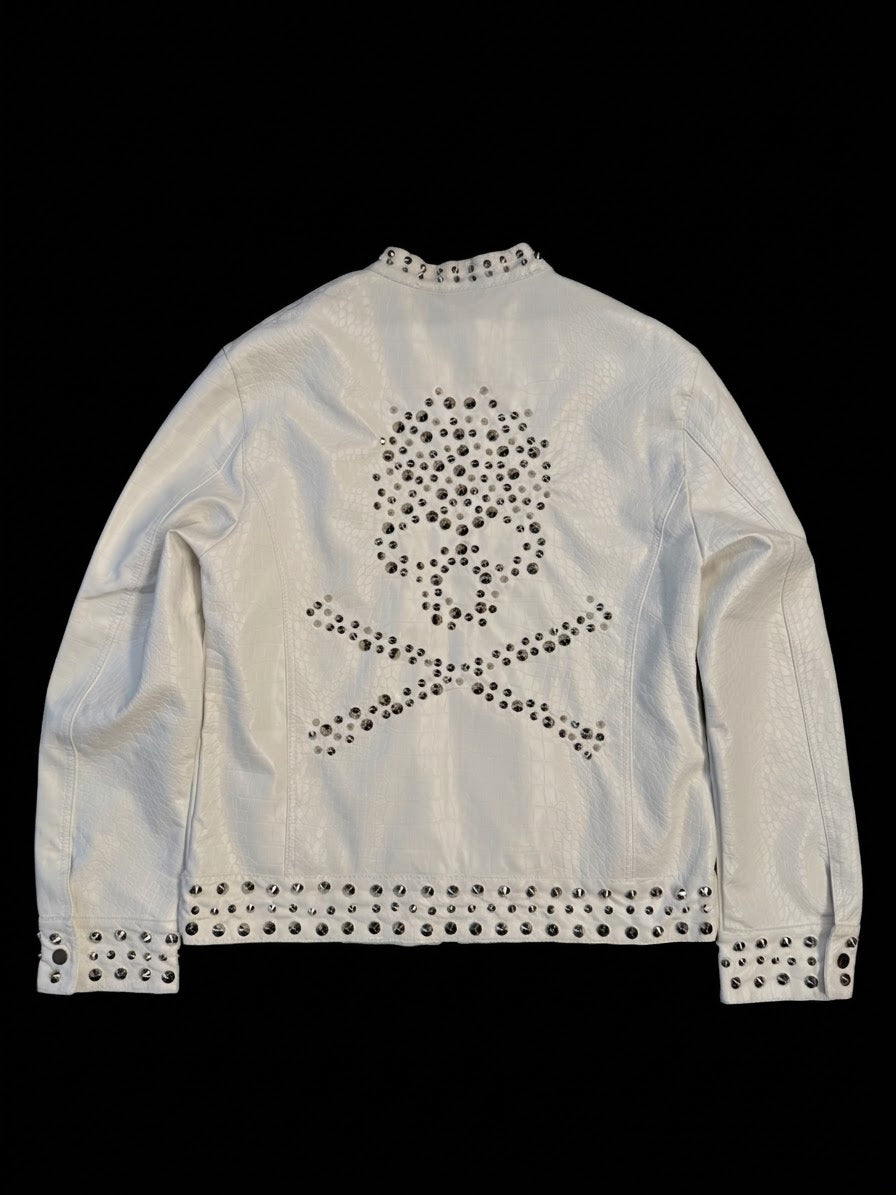 JACKET ROCKSTAR LEATHER WHITE