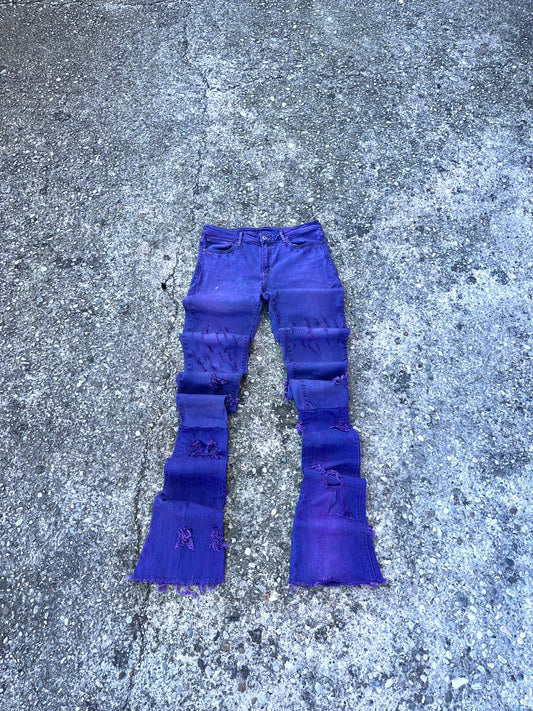 Stacked Purple Denim