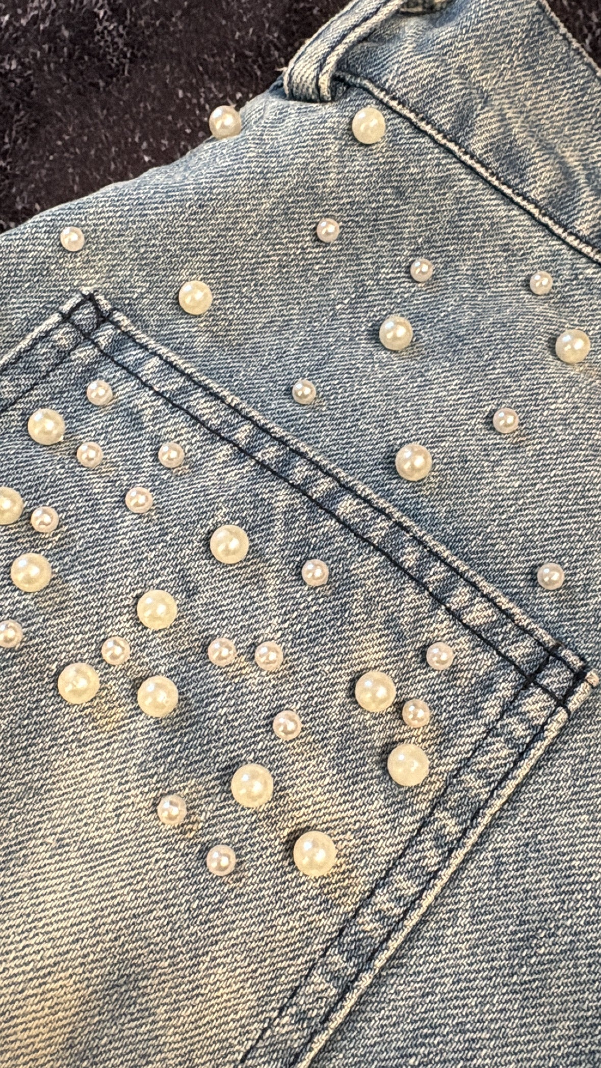 STACKED DENIM WASH PEARLY