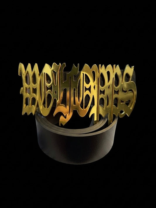 BELT BLACK W.O. GOLD