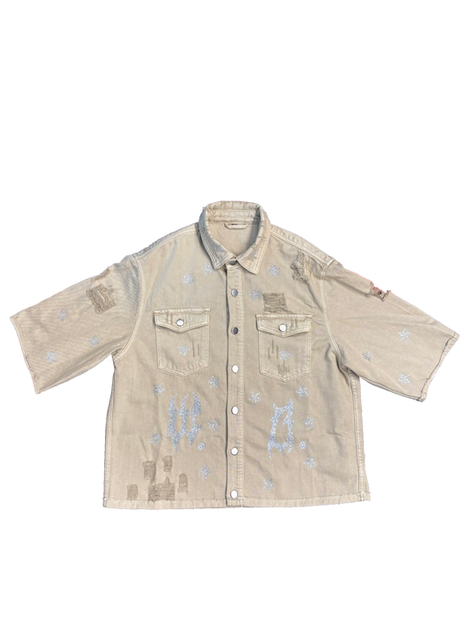 JACKET CREAM GLITTER