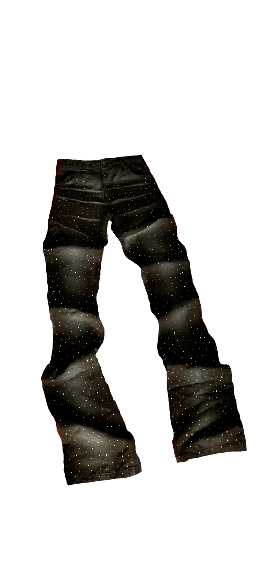STACKED DENIM BLACK FULL VVS