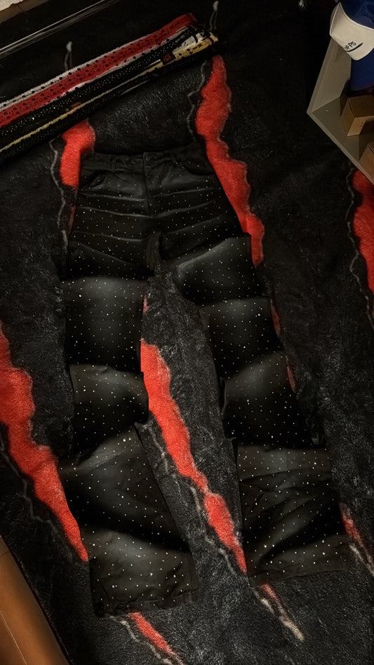 STACKED DENIM BLACK FULL VVS