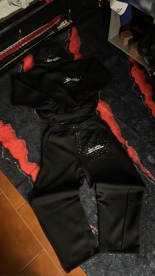 TRACKSUIT BLACK&WHITE VELLUTO