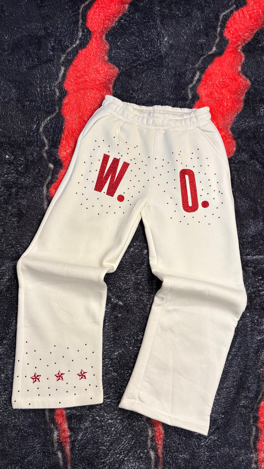 PANTS RED GLITTER