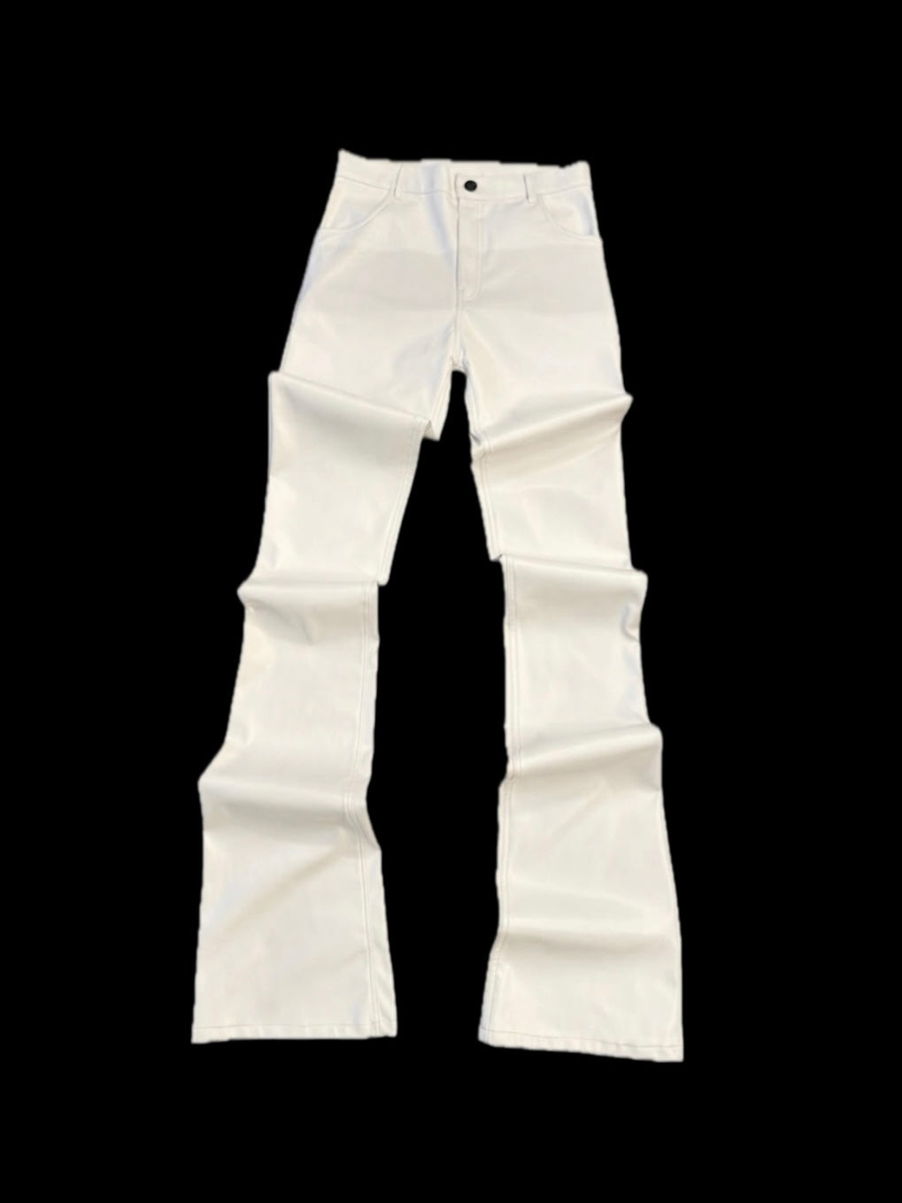 STACKED LEATHER WHITE