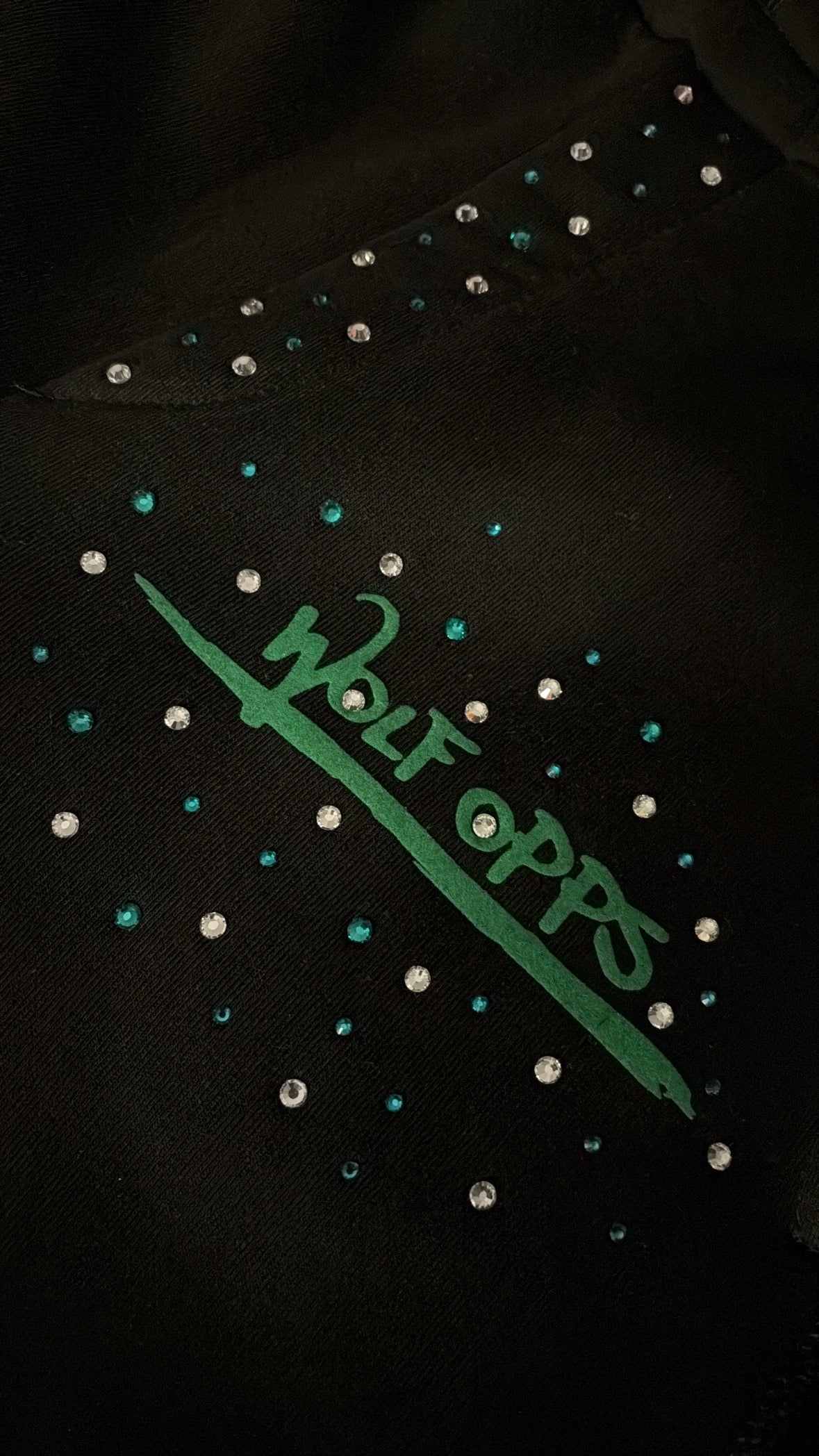 TRACKSUIT BLACK&GREEN VELLUTO