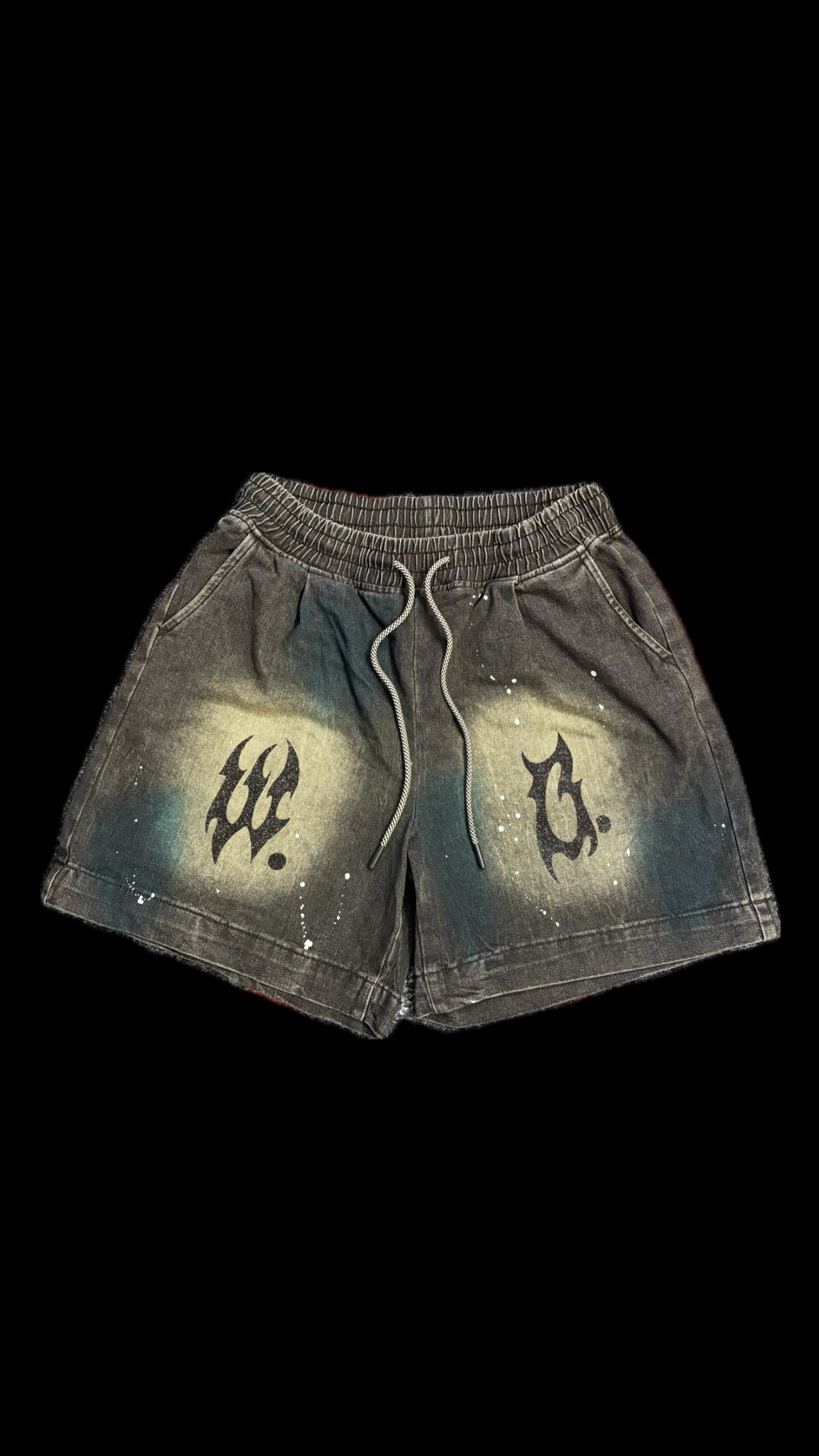 SHORTS WASHED BLACK