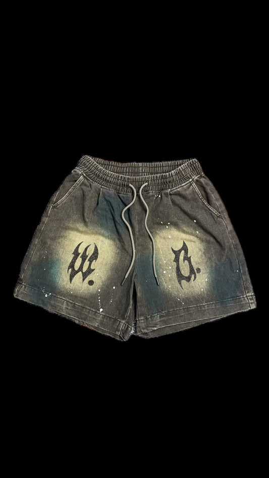 SHORTS WASHED BLACK