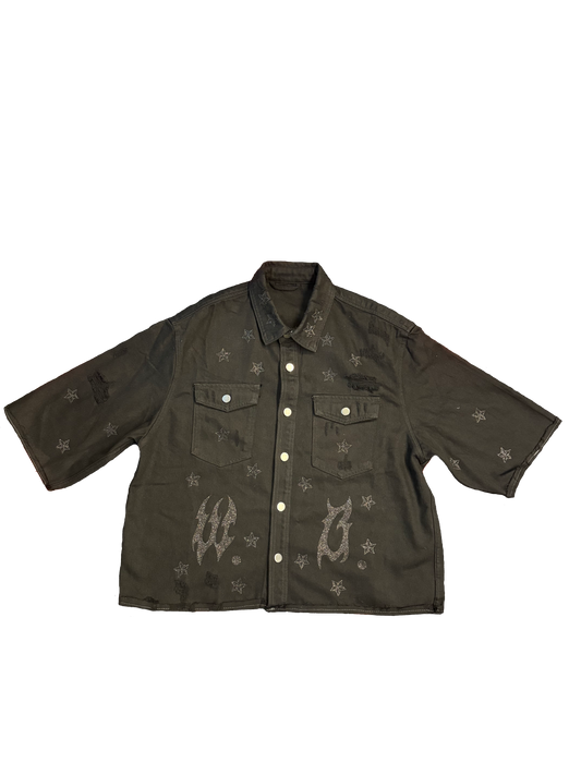 JACKET BLACK CAT GLITTER