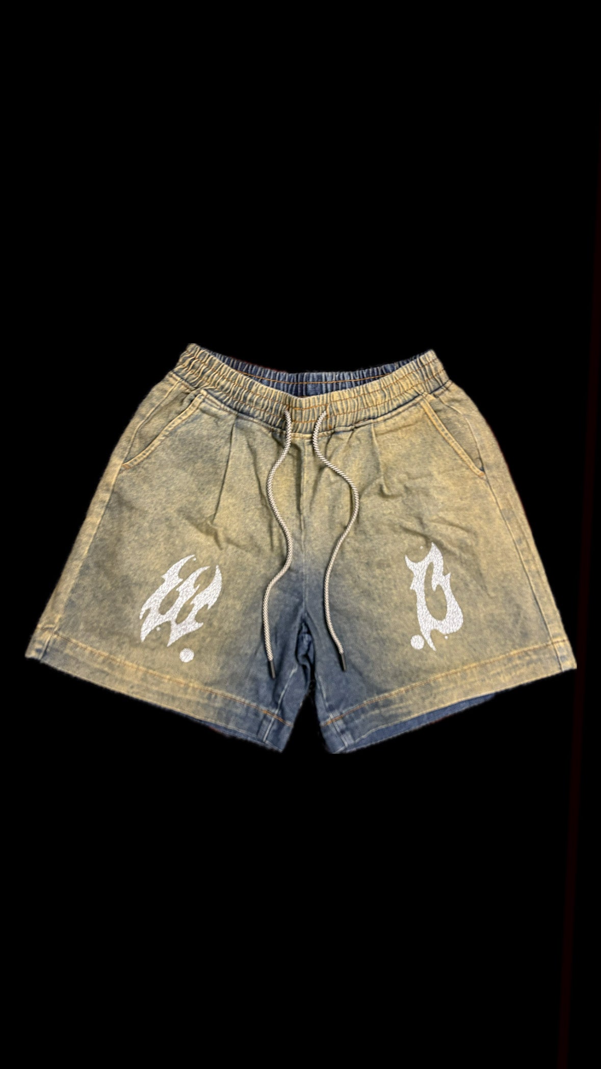 SHORTS WASHED BLUE