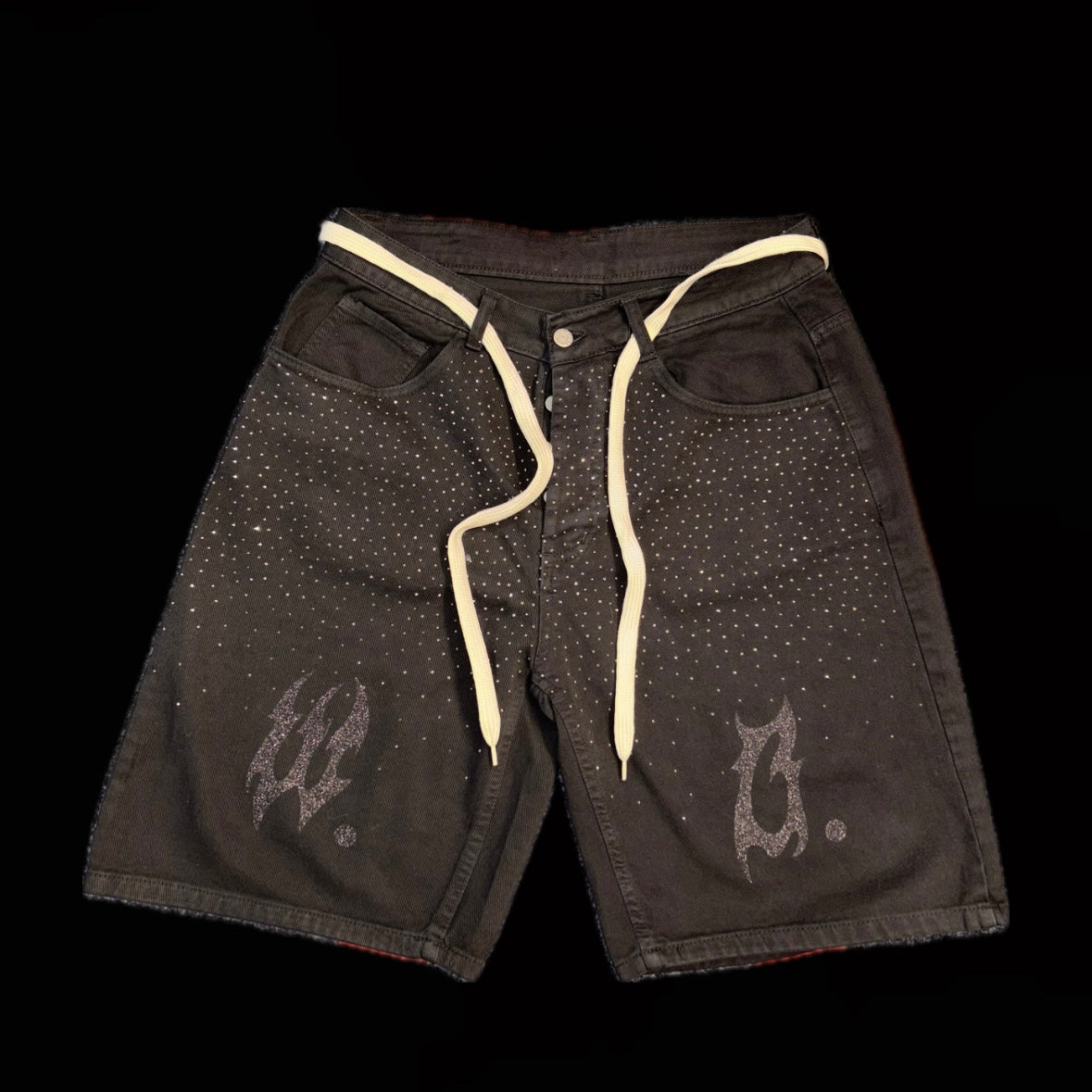 JORTS BLACK GLITTER