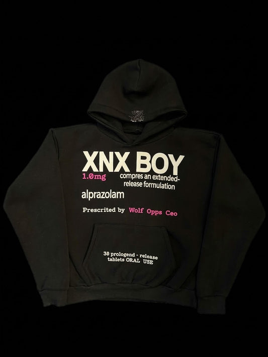 XNX BOY HOODIE BLACK